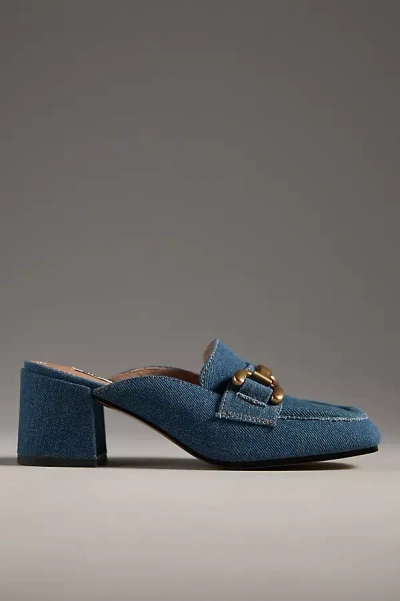 Bibi Lou Zagreb Heeled Loafers In Blue