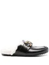 Bibi Lou Zagreb Mule Slipper-mule In Black Leather In Black