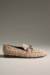 Bibi Lou Zagreb Suede Studded Loafers In Sand