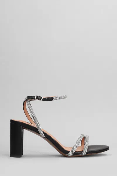 Bibi Lou Zaria Sandals In Black Leather