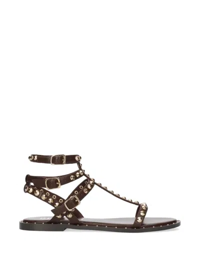 Bibi Lou Zasi Stud-embellishment Sandals In Brown
