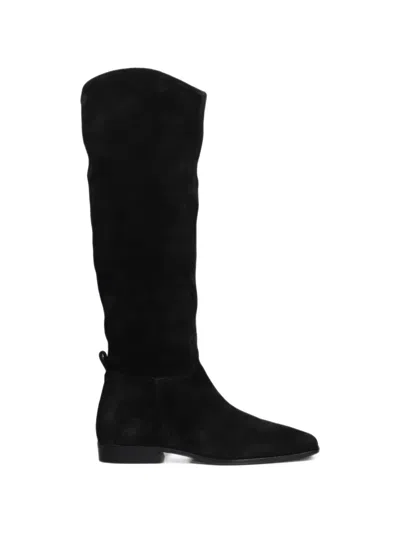 Bibi Lou Zenae Suede Over-the-knee Boots In Black