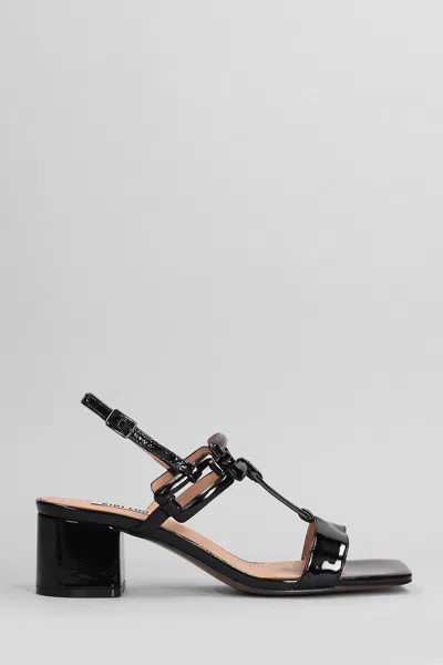 Bibi Lou Zinnia 50 Sandals In Black Patent Leather