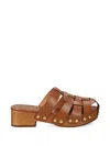 Bibi Lou Zue Studded Clogs In Brown