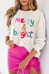 Bibi Merry And Bright Sweater In White In White