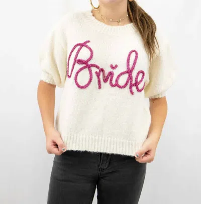 Bibi Metallic Sweaters In Bride Ivory In Multi