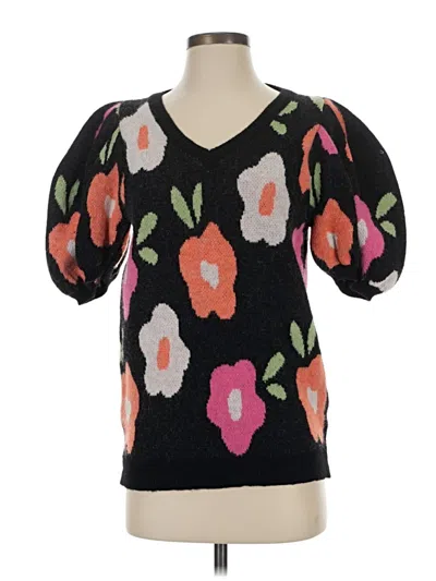 Pre-owned Bibi Pullover Sweater In Black