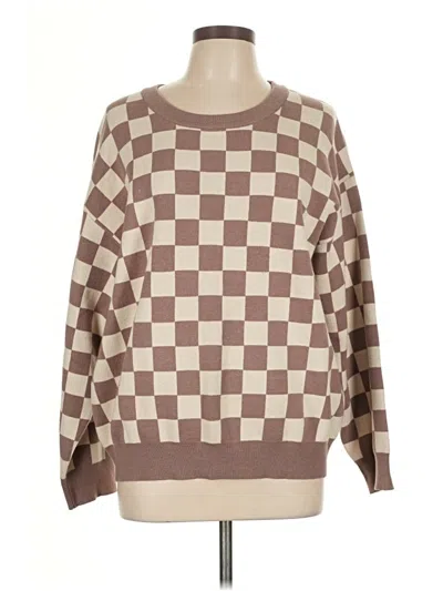 Pre-owned Bibi Pullover Sweater In Brown