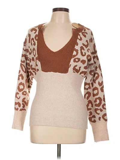 Bibi Pullover Sweater In Brown