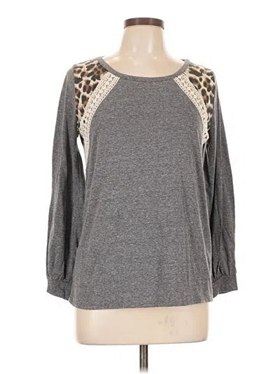 Pre-owned Bibi Pullover Sweater In Gray