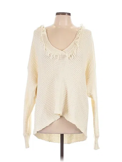 Pre-owned Bibi Pullover Sweater In Ivory