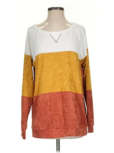 Pre-owned Bibi Pullover Sweater In Orange