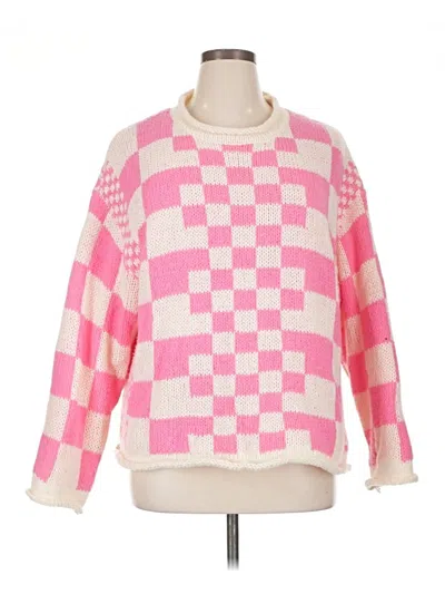 Pre-owned Bibi Pullover Sweater In Pink