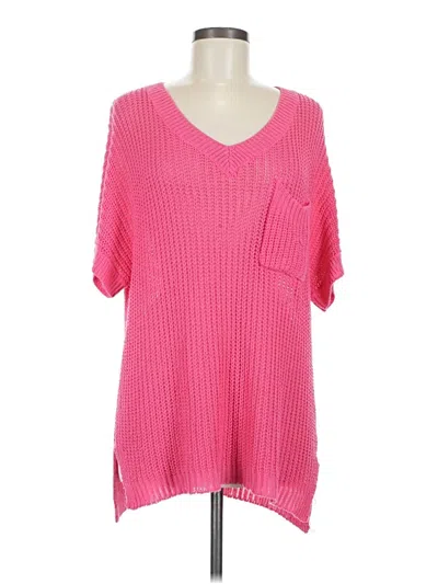 Pre-owned Bibi Pullover Sweater In Pink