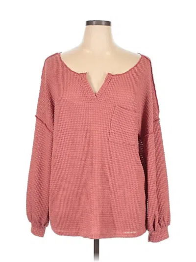 Pre-owned Bibi Pullover Sweater In Pink