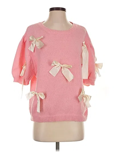 Pre-owned Bibi Pullover Sweater In Pink