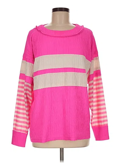 Pre-owned Bibi Pullover Sweater In Pink