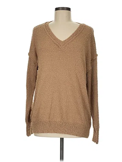 Pre-owned Bibi Pullover Sweater In Tan