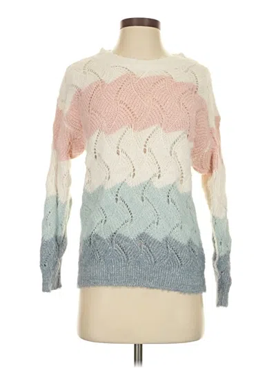 Pre-owned Bibi Pullover Sweater In White