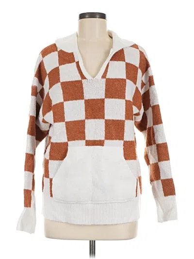 Pre-owned Bibi Pullover Sweater In White