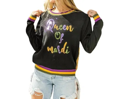 Bibi Queen Of Mardi Sweater In Black