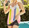 Bibi Rainbow Lace Cami In Multi