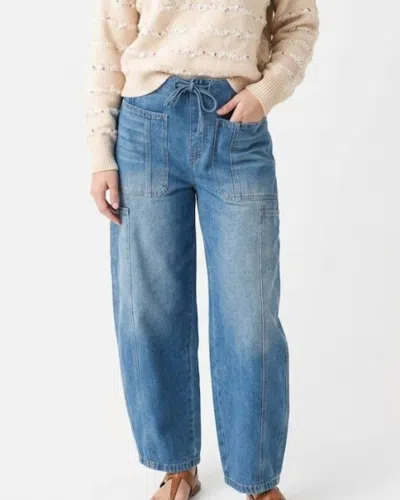 Bibi Relaxed Barrel Jeans In Blue