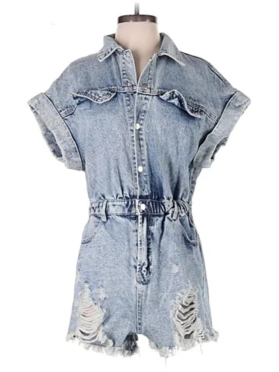 Pre-owned Bibi Romper In Blue
