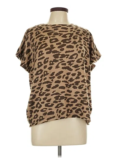 Pre-owned Bibi Short Sleeve T-shirt In Brown