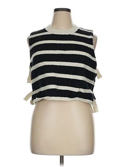 Pre-owned Bibi Sleeveless Top Black Boatneck Tops