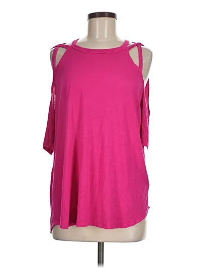Pre-owned Bibi Sleeveless Top Pink Cold Shoulder Neckline Tops