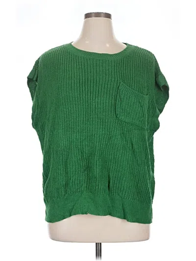 Pre-owned Bibi Sweater Vest In Green