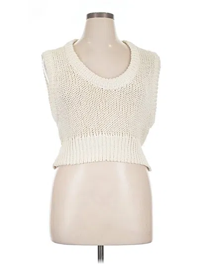 Pre-owned Bibi Sweater Vest In Ivory