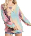 Bibi Tie Dye Pullover In Multi In Multi