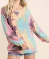 Bibi Tie Dye Pullover In Multi In Multi
