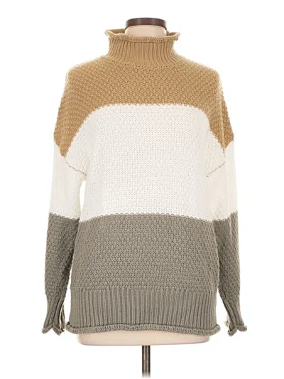 Pre-owned Bibi Turtleneck Sweater In Brown