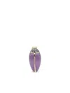 Bibi Van Der Velden 18k Yellow Gold Mini Scarab Diamond And Amethyst Earrings