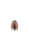 Bibi Van Der Velden 18k Yellow Gold Mini Scarab Diamond And Sapphire Earrings In Gold