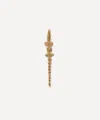 Bibi Van Der Velden 18ct Gold Alligator Vertebrae Bite Drop Earring In Gold