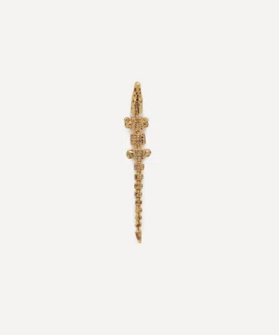 Bibi Van Der Velden 18ct Gold Alligator Vertebrae Bite Drop Earring