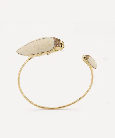Bibi Van Der Velden 18ct Gold Scarab Mammoth Bangle Bracelet