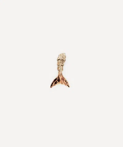 Bibi Van Der Velden 18ct Rose Gold Mini Mermaid Tail Stud Earring