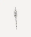 Bibi Van Der Velden 18ct White Gold Diamond Alligator Extra Long Drop Earring In Gold