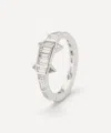 Bibi Van Der Velden 18ct White Gold Diamond Alligator Ring In Gold