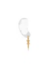 Bibi Van Der Velden 18k Yellow Gold Alligator Tsavorite Earring In White