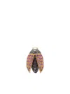 Bibi Van Der Velden 18k Yellow Gold Mini Scarab Diamond And Sapphire Earrings In Gold