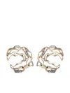 Bibi Van Der Velden 18kt Yellow Gold Smoulder Diamonds Earrings In Gold