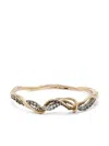 Bibi Van Der Velden 18kt Yellow Gold Vapour Diamond And Spinel Bangle Bracelet In Gold
