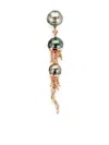 Bibi Van Der Velden 18kt Jellyfish Weiss- Und Rotgoldohrring Mit Perle Und Diamanten In Pink