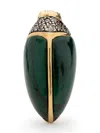 Bibi Van Der Velden 18kt Yellow Gold Mini Scarab Stud Earring In Gold